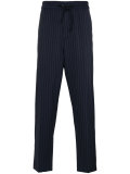 pinstriped track pants