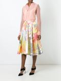 flower print A-line skirt