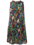 neon logos print dress 