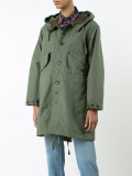 buttoned military coat