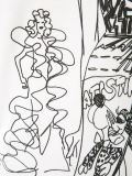 时装秀插画印花连衣裙