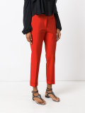 slim-fit cropped trousers