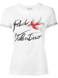bird print T-shirt