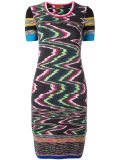 abstract print shortsleeved dress