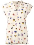 ditsy pansy print blouse