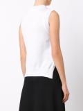 geometric knitted sleeveless top