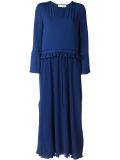 pleated maxi dress