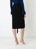 lace-up pencil skirt 