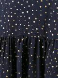 gold-tone polka dots dress