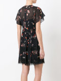 floral print sheer dress