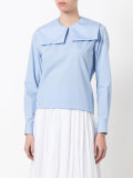 square collar blouse