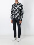 heart print sweatshirt