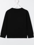 flocked logo sweatshirt 