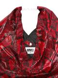 snakeskin print tote bag 