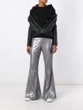 sequined flared trousers