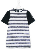 striped sequined dress