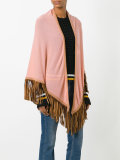 fringed trim cape 