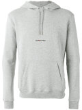 logo print hoodie