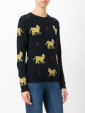 leopard pattern jumper