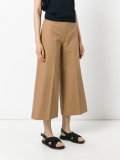 flared cropped trousers