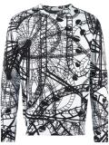 rollercoaster print sweatshirt