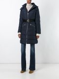 quilted belted coat