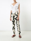 squiggle print pants