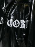 'Hardcore' printed long coat
