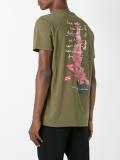glitched body print T-shirt