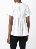ruffled flared blouse