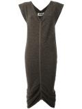 gathered hem dress