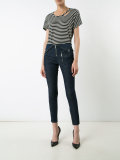 fold-over waist cropped jeans