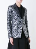metallic floral jacquard dinner jacket