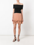 frill trim skirt