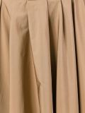 pleated flared skirt