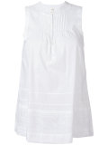sleeveless embroidered blouse 