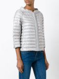 zipped puffer jacket