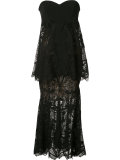 strapless layered dress