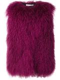 shearling gilet