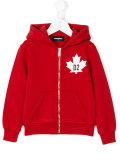 logo print hoodie