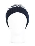 diagonal striped beanie