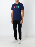 heart print T-shirt