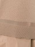 layered effect knit sweater