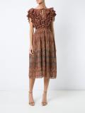 ruffled knit dress