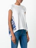 Tribal Lace open back T-shirt