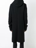off centered hooded coat