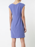 belted draped dress
