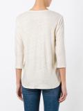 three-quarters sleeve knitted blouse