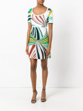 printed fitted dress