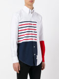 asymmetric colour block shirt